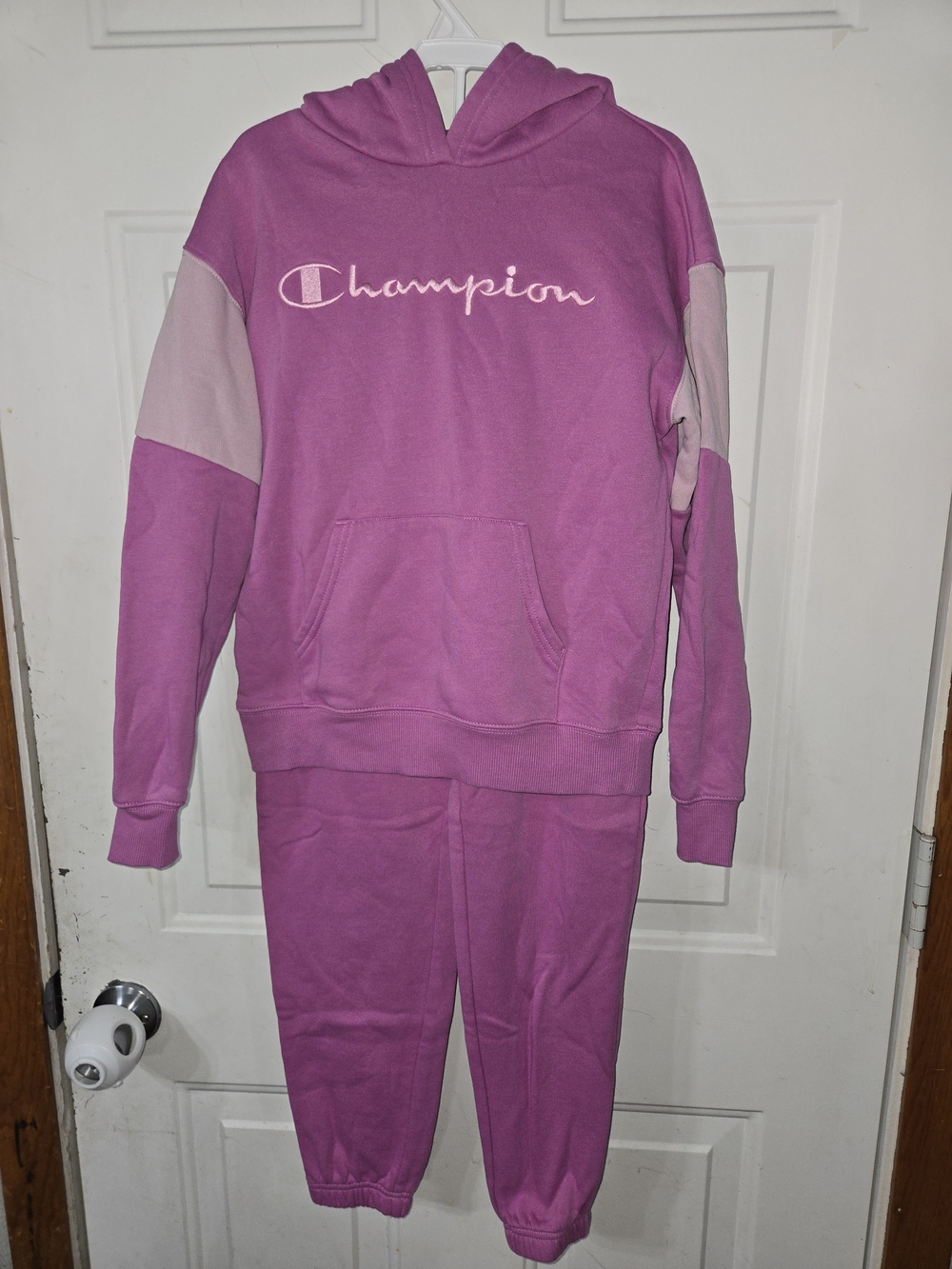 Champion Two-Tone Fuchsia Hoodie & Joggers Set